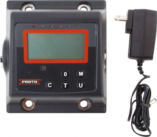 Proto - 5 to 50 Ft/lb, Electronic Torque Tester - Accurate to ± 1% CW and ± 3% CCW Digit Accuracy, 5-5/8" OAL, 3/8" Drive - Exact Tooling