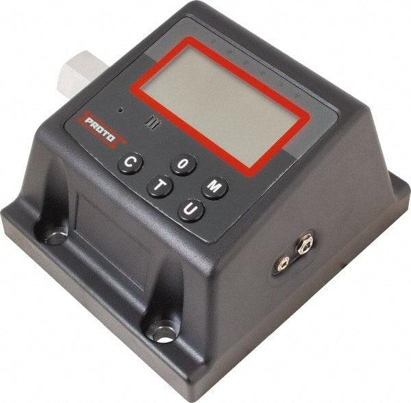 Proto - 60 to 600 Ft/lb, Electronic Torque Tester - Accurate to ± 1% CW and ± 3% CCW Digit Accuracy, 5-5/8" OAL, 3/4" Drive - Exact Tooling