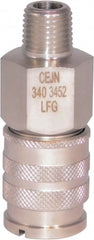 CEJN - 1/4 Male NPT Industrial Pneumatic Hose Coupler - Stainless Steel, 1/4" Body Diam - Exact Tooling