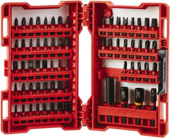 Milwaukee Tool - 65 Piece, Magnetic Bit Holder - 5/64 to 1/4" Hex, #1 to #3, Drilling/Screwdriving Utility Accessory Set Kit, 1/4" Hex Drive, Phillips, Slotted, Torx, Square Point - Exact Tooling