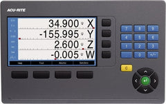 Acu-Rite - 2 Axis, 10" X-Axis Travel, 40" Y-Axis Travel, Lathe DRO System - 5µm Resolution, 5µm Accuracy, LCD Color Display - Exact Tooling