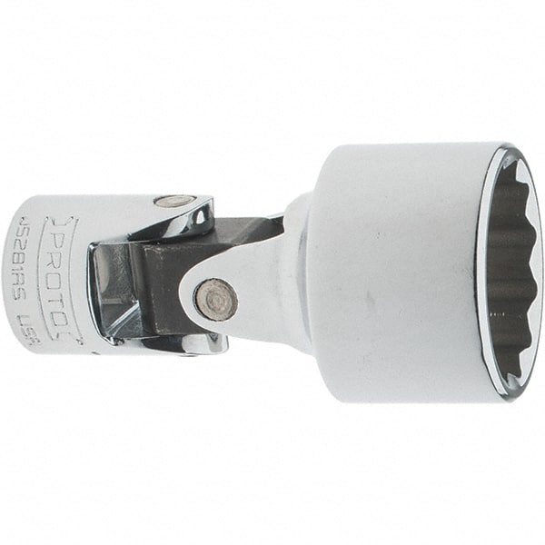 Proto - 7/8", 3/8" Drive, Intermediate Hand Socket - 12 Points, 2-1/4" OAL, Steel, Full Polish Finish - Exact Tooling