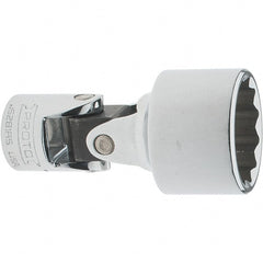 Proto - 7/8", 3/8" Drive, Intermediate Hand Socket - 12 Points, 2-1/4" OAL, Steel, Full Polish Finish - Exact Tooling