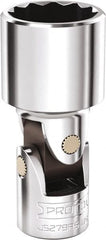 Proto - 3/4", 3/8" Drive, Intermediate Hand Socket - 12 Points, 2-5/16" OAL, Steel, Full Polish Finish - Exact Tooling