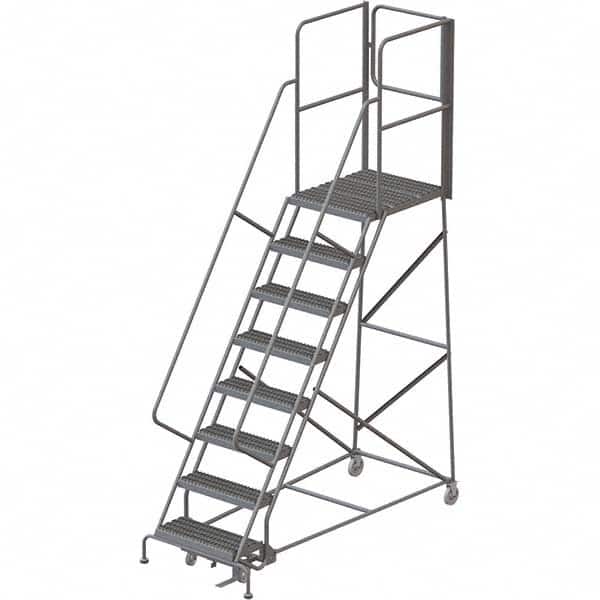 TRI-ARC - Rolling & Wall Mounted Ladders & Platforms Type: Rolling Warehouse Ladder Style: Rolling Platform Ladder - Exact Tooling
