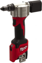 Milwaukee Tool - All up to 3/16" Closed End Rivet Capacity , 2,000 Lb Pull Force Cordless Electric Riveter - 0.8" Stroke Length, 12 Volt, Mandrel Collection, Bare Tool Battery Included - Exact Tooling