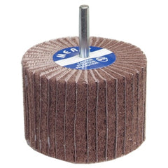 2″ × 1 1/2″ × 1/4″ Interleaf Non-Woven Flap Wheel 60 Grit Aluminum Oxide - Exact Tooling