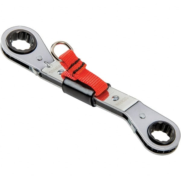 Proto - Box Wrenches; Wrench Type: Box Wrench ; Tool Type: Ratcheting; Tethered ; Size (mm): 16 x 18 ; Number of Points: 12 ; Head Type: Single End ; Finish/Coating: Polished - Exact Tooling
