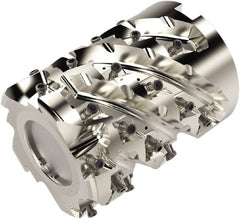 Seco - 35 Inserts, 3" Cut Diam, 1" Arbor Diam, 3.18" Max Depth of Cut, Indexable Square-Shoulder Face Mill - 90° Lead Angle, 100mm High, LOEX12.. Insert Compatibility, Through Coolant, Series Square T4-12 - Exact Tooling