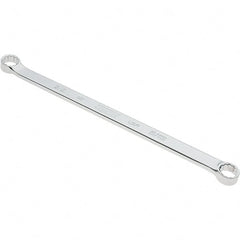 Proto - 9/16" x 5/8" 12 Point Box Wrench - Double End, 53/64" Head Diam x 13/32" Head Thickness, 12-31/64" OAL, Steel, Polished Finish, 15° Offset - Exact Tooling