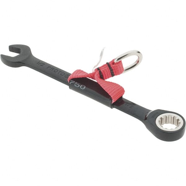 Proto - 5/16" x 3/8" 12 Point Box Wrench - Double End, 1/2" Head Diam x 9/32" Head Thickness, 8-27/32" OAL, Steel, Polished Finish, 15° Offset - Exact Tooling