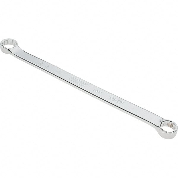 Proto - 13/16" x 15/16" 12 Point Box Wrench - Double End, 1-11/64" Head Diam x 35/64" Head Thickness, 16-3/32" OAL, Steel, Polished Finish, 15° Offset - Exact Tooling