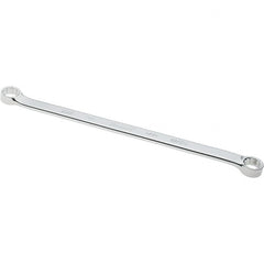 Proto - 11/16" x 3/4" 12 Point Box Wrench - Double End, 1" Head Diam x 1/2" Head Thickness, 14-11/32" OAL, Steel, Polished Finish, 15° Offset - Exact Tooling