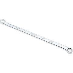Proto - 1/2" x 9/16" 12 Point Box Wrench - Double End, 53/64" Head Diam x 3/8" Head Thickness, 11-35/64" OAL, Steel, Polished Finish, 15° Offset - Exact Tooling