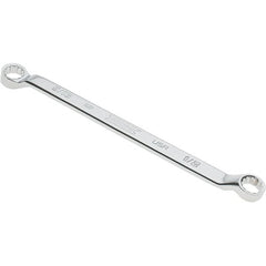 Proto - 1/2" x 9/16" 12 Point Box Wrench - Double End, 53/64" Head Diam x 3/4" Head Thickness, 8-7/8" OAL, Steel, Polished Finish, 15° Offset - Exact Tooling