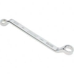 Proto - 5/8 x 11/16" 12 Point Box Wrench - Double End, 29/32" Head Diam x 1" Head Thickness, 9-3/4" OAL, Steel, Polished Finish, 15° Offset - Exact Tooling