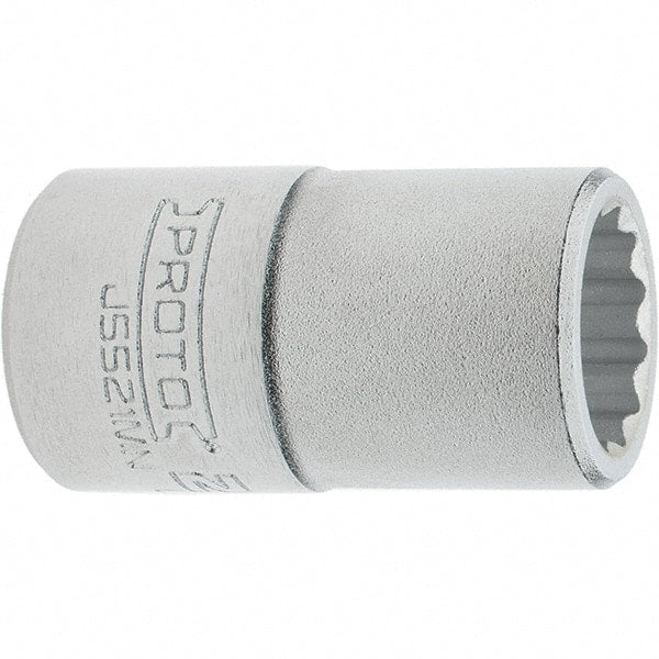 Proto - 3/4" Drive, Standard Hand Socket - 12 Points, 2.307" OAL, Steel, Full Polish Finish - Exact Tooling