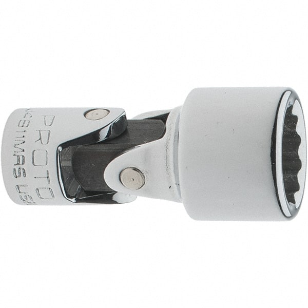 Proto - 1/4" Drive, Standard Hand Socket - 12 Points, 1-17/64" OAL, Steel, Full Polish Finish - Exact Tooling