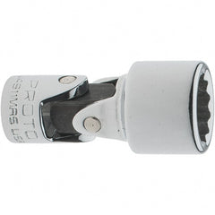 Proto - 1/4" Drive, Standard Hand Socket - 12 Points, 1-17/64" OAL, Steel, Full Polish Finish - Exact Tooling