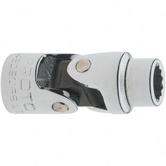 Proto - 1/4" Drive, Standard Hand Socket - 12 Points, 1-17/64" OAL, Steel, Full Polish Finish - Exact Tooling