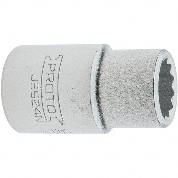 Proto - 3/4", 3/4" Drive, Standard Hand Socket - 12 Points, 2.285" OAL, Steel, Full Polish Finish - Exact Tooling