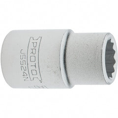Proto - 3/4", 3/4" Drive, Standard Hand Socket - 12 Points, 2.285" OAL, Steel, Full Polish Finish - Exact Tooling