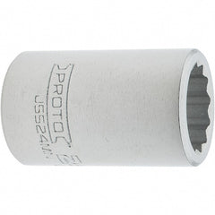 Proto - 3/4" Drive, Standard Hand Socket - 12 Points, 2.307" OAL, Steel, Full Polish Finish - Exact Tooling