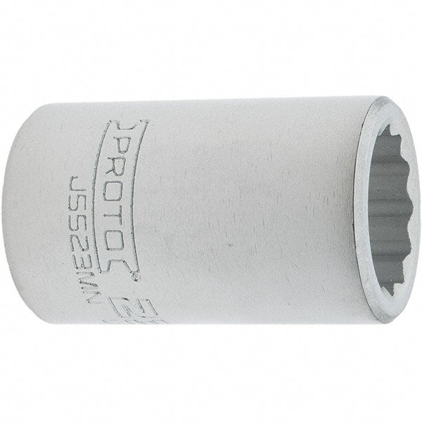 Proto - 3/4" Drive, Standard Hand Socket - 12 Points, 2.307" OAL, Steel, Full Polish Finish - Exact Tooling