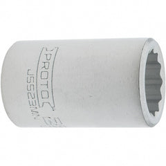 Proto - 3/4" Drive, Standard Hand Socket - 12 Points, 2.307" OAL, Steel, Full Polish Finish - Exact Tooling