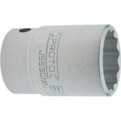 Proto - 3/4" Drive, Standard Hand Socket - 12 Points, 3.332" OAL, Steel, Full Polish Finish - Exact Tooling