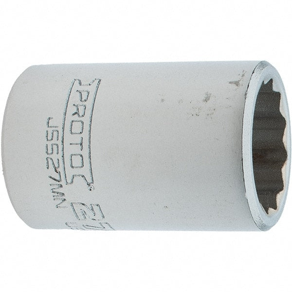 Proto - 3/4" Drive, Standard Hand Socket - 12 Points, 2.307" OAL, Steel, Full Polish Finish - Exact Tooling
