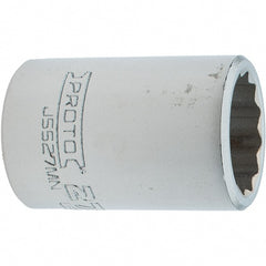 Proto - 3/4" Drive, Standard Hand Socket - 12 Points, 2.307" OAL, Steel, Full Polish Finish - Exact Tooling