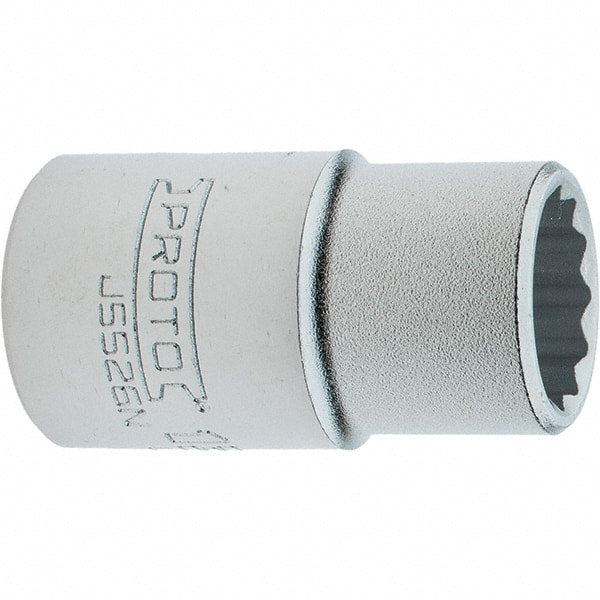 Proto - 13/16", 3/4" Drive, Standard Hand Socket - 12 Points, 2.285" OAL, Steel, Full Polish Finish - Exact Tooling