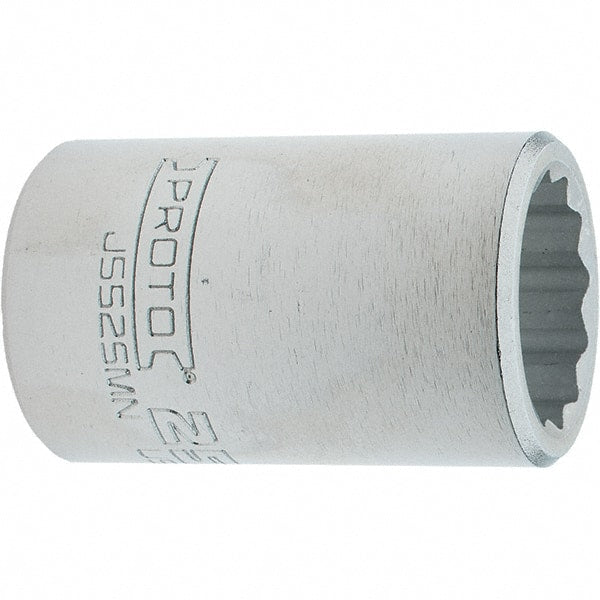 Proto - 3/4" Drive, Standard Hand Socket - 12 Points, 2.307" OAL, Steel, Full Polish Finish - Exact Tooling