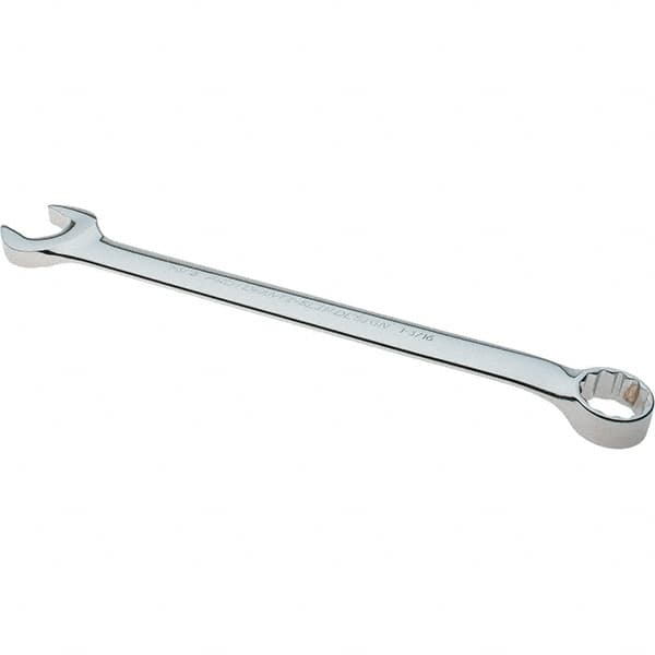 Proto - 1-3/16" 12 Point Combination Wrench - 15° Offset Angle, 15-7/8" OAL, Steel, Full Polish Finish - Exact Tooling