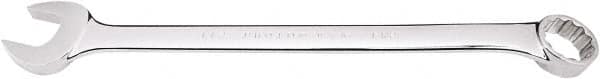 Proto - 1-1/2" 12 Point Combination Wrench - 15° Offset Angle, 20-1/4" OAL, Steel, Full Polish Finish - Exact Tooling