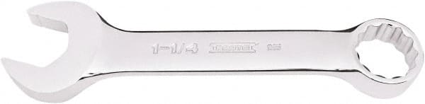 Proto - 1-1/4" 12 Point Combination Wrench - 15° Offset Angle, 9-45/64" OAL, Steel, Full Polish Finish - Exact Tooling