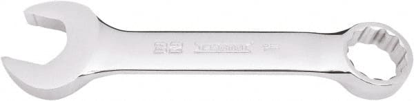 Proto - 32mm 12 Point Combination Wrench - 15° Offset Angle, 9-45/64" OAL, Steel, Full Polish Finish - Exact Tooling