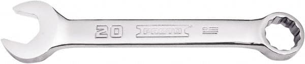 Proto - 20mm 12 Point Combination Wrench - 15° Offset Angle, 7-35/64" OAL, Steel, Full Polish Finish - Exact Tooling