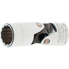 Proto - 3/8" Drive, Standard Hand Socket - 12 Points, 2-3/16" OAL, Steel, Full Polish Finish - Exact Tooling