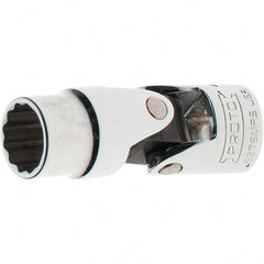 Proto - 3/8" Drive, Standard Hand Socket - 12 Points, 2-1/8" OAL, Steel, Full Polish Finish - Exact Tooling