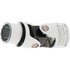 Proto - 3/8" Drive, Standard Hand Socket - 12 Points, 2" OAL, Steel, Full Polish Finish - Exact Tooling