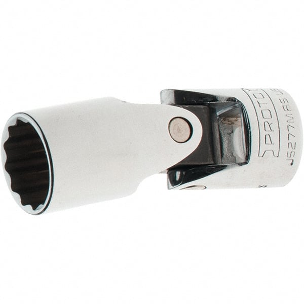 Proto - 3/8" Drive, Standard Hand Socket - 12 Points, 2-1/4" OAL, Steel, Full Polish Finish - Exact Tooling