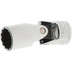 Proto - 3/8" Drive, Standard Hand Socket - 12 Points, 2-1/4" OAL, Steel, Full Polish Finish - Exact Tooling