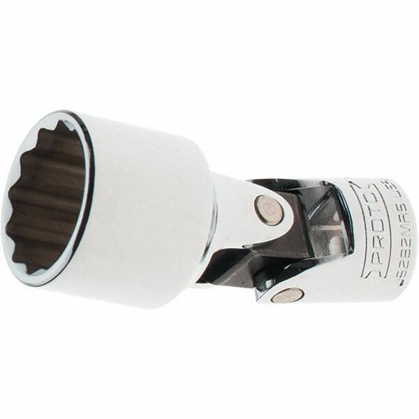 Proto - 3/8" Drive, Standard Hand Socket - 12 Points, 2-5/16" OAL, Steel, Full Polish Finish - Exact Tooling