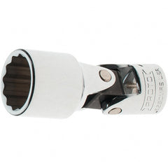 Proto - 3/8" Drive, Standard Hand Socket - 12 Points, 2-1/4" OAL, Steel, Full Polish Finish - Exact Tooling