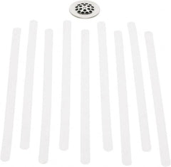 Ability One - Grating, Stair Treads & Step Bars; Surface Style: Plain Surface ; Material: Coated Vinyl ; Length (Inch): 17 ; Width (Inch): 3/4 ; Height (Inch): 0 - Exact Tooling