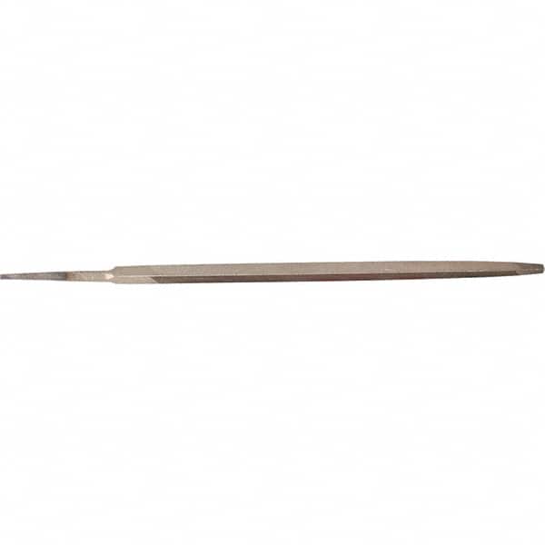 Stanley - 7" Long, Bastard Cut, Triangle American-Pattern File - Single Cut, 0.38" Overall Thickness - Exact Tooling