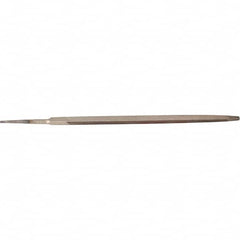 Stanley - 7" Long, Bastard Cut, Triangle American-Pattern File - Single Cut, 0.38" Overall Thickness - Exact Tooling