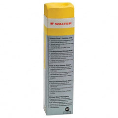WALTER Surface Technologies - 1,300 g Polishing Compound - Compound Grade Fine, Grade 0, Yellow, For Fine Polishing, Use on Stainless Steel & Aluminum - Exact Tooling